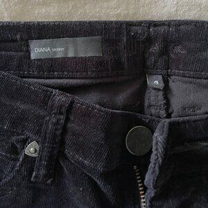 Diana Corduroy Skinny - Black